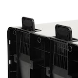 thumbnail of SVITA TMH2X30 Vuilnisbak 60L Afvalscheidingssysteem 2 Vakken 2x30L Softclose-deksel Pedaal Verbergbaar Kunststof Binnenemmer Wit