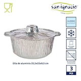 thumbnail of San Ignacio - KINVARA - Juego de 3 Ollas de Aluminio con Tapa Pequeña 25,5 x 22 x 9,5 cm