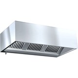 thumbnail of KBS Wandhaube Kubusform 2200x900x450 mm Flammschutzfilter mit Fettablaßhahn