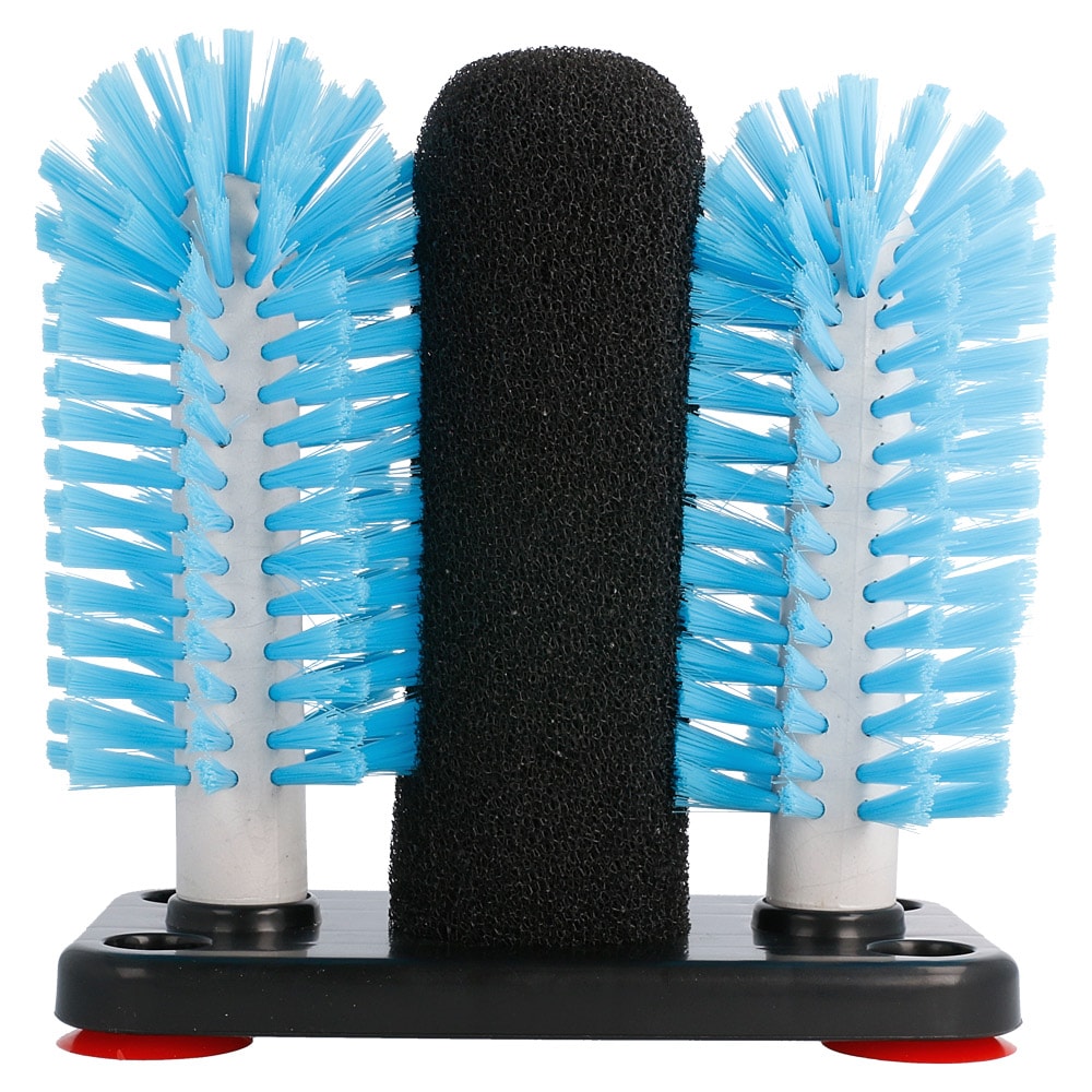 Garcia de Pou - Lave-Verres 1 Éponge + 2 Brosses 10X18,7X19,5 Cm Assorti Ldpe