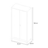 thumbnail of Armadio da ufficio 2 ante 90x40 H180 in metallo portadocumenti con serratura Vesuvio-AF90401802GS