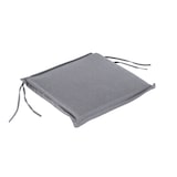 thumbnail of Cojín para sillas de jardín estándar Olefin color gris, Tamaño 40x42x3 cm, No pierde color, Desenfundable