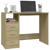 thumbnail of Scrivania con cassetti Rovere Sonoma 102x50x76 cm Modello Orion Comfort in derivati \u200b\u200bdel legno