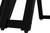 thumbnail of Merax Runder Esstisch 100 x 100 x 76cm mit kleinem Stauraum, marmorierte MDF-Platte, für 4-6 Personen, Schwarz