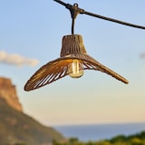 thumbnail of Lumisky WAVY 7xE27 6M verbindbare Lichterkette Rattan Beige