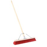 thumbnail of Stabiler Straßenbesen 60cm Breit mit speziellem Stielstabilisator und Stiel 160cm Lang rote Borsten Besen Kehrbesen
