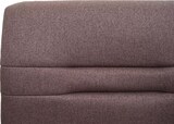 thumbnail of Sitzbank | HxBxT 90x180x59cm | Sitzhöhe 49cm | Rückenlehne Stoff/Textil Edelstahl gebürstet | Braun 180cm | Esszimmerbank Bank Polsterbank