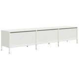 thumbnail of vidaXL TV-Schrank Weiß 202x39x43,5 cm Kaltgewalzter Stahl