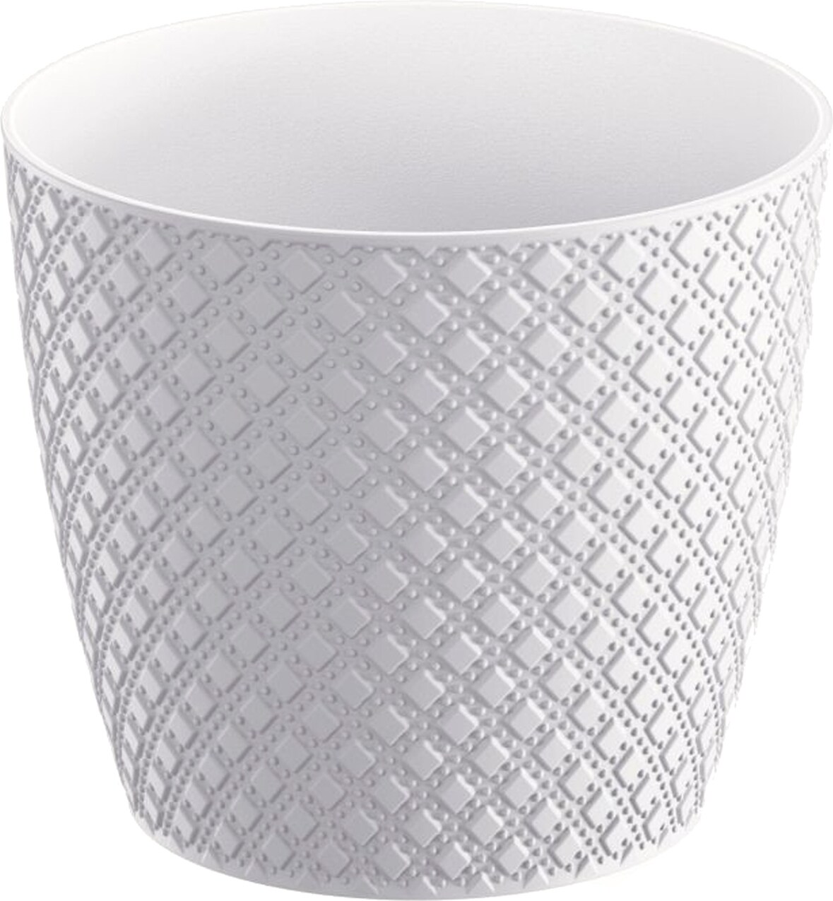 Prosperplast - ORIENT 5,4-l-Blumentopf – 21,8 x 21,8 x 19,3 cm in Weiß farbe
