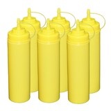 thumbnail of 6 Stück gelbe Quetschflaschen 0,76Liter Dosierflasche Spenderflasche Dressingflasche