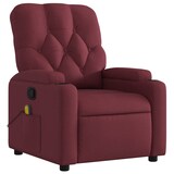thumbnail of vidaXL Massagesessel Weinrot Stoff