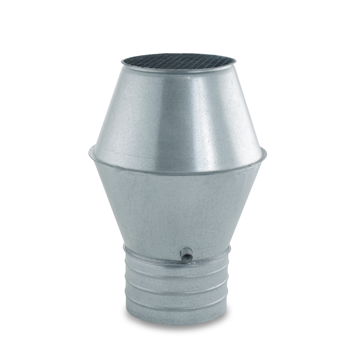 CAEXVEN Sombrerete Tipo JET de 350 mm de diámetro para Conductos de Estufas y Chimeneas de Leña en Acero Galvanizado - Serie Lisa y Helicoidal