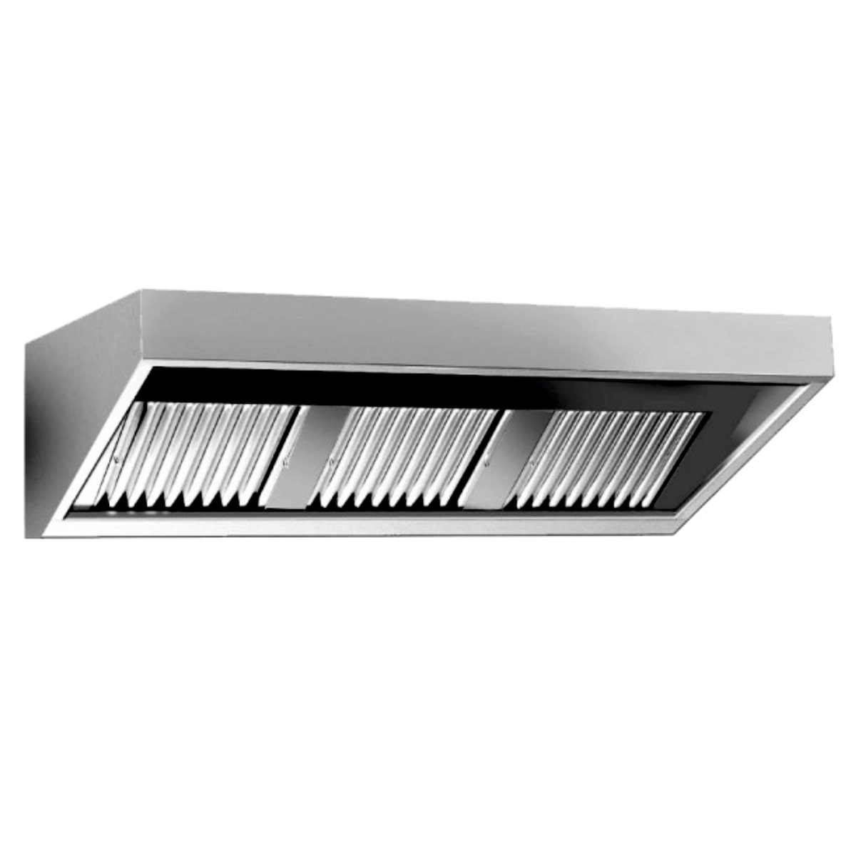 Campana Baja Extractora Industrial Para Cocinas De Acero Inoxidable Aisi 304 1000X750X500Mm
