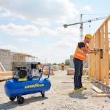 thumbnail of Compresseur d'air 100L à Courroie 3CV 2250W 10 bar Débit air 350L/min Gy3100B Goodyear