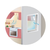thumbnail of Fensterventilator 125 M1OK2 Turbo bis 232 m³/h Weiß 24