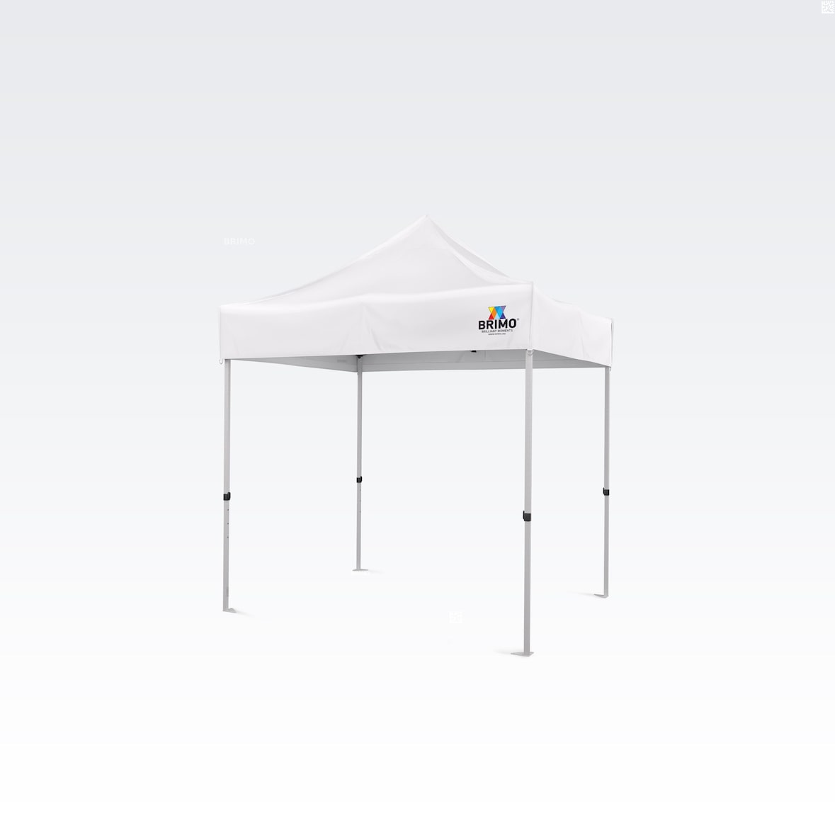 Faltzelt 2x2m - ohne 3 Wänden - Weiß