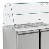 thumbnail of Gekoelde saladette met glazen opzetstuk en 2 deuren