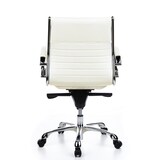 thumbnail of Sedia da ufficio / poltrona presidenziale PARMA 10 pelle bianco crema cromo hjh OFFICE