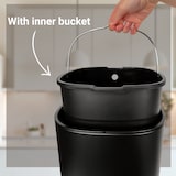 thumbnail of DESQ | Touch Prullenbak  | 30L | Binnenemmer | RVS | Softclose | Zwart