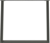 thumbnail of Helloshop26 - Set aus 2 verstellbaren modernen U-förmigen Esstischbeinen 90 x 72-73 cm aus anthrazitfarbenem Stahl 02_0057082