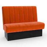 thumbnail of Bistro Sitzbank Classic | 100 cm | Samtstoff in Orange | Vertikal | Dinerbank