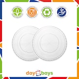 thumbnail of DayBays 50 Stk. Dom Deckel mit Loch für Smoothie Becher Shakebecher Ø95mm transparent RPET