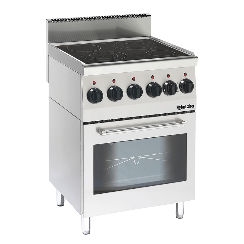 Fornuis | Keramisch | Elektrisch | EO | 4 Kookplaten | 2x 2.5kW + 1x 1.8kW + 1x 1.2kW | Elektrische Oven 2.2kW | 600x600x900(h)mm