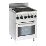 thumbnail of Fornuis | Keramisch | Elektrisch | EO | 4 Kookplaten | 2x 2.5kW + 1x 1.8kW + 1x 1.2kW | Elektrische Oven 2.2kW | 600x600x900(h)mm