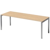 thumbnail of Bisley Cito Schreibtisch 220x80 cm, Tischplatte in Ahorn, U-Gestell in Silber - Bürotisch & Computertisch, PC Tisch für's Büro, Arbeitshöhe: 74 cm