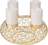 thumbnail of Adventskranz Milano (ø 34 cm), goldfarben, glänzend, Edelstahl