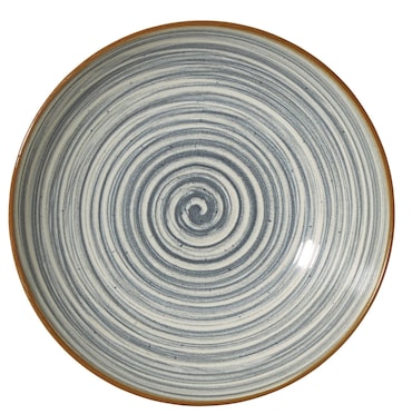 METRO Professional Plato hondo Madleen, cerámica de gres, Ø 21 cm, gris, 6 unidades