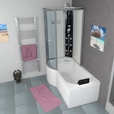 thumbnail of Kombination Badewanne Dusche K50-R00-EC Duschtempel 100x170 cm