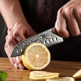 thumbnail of XinZuo - Cuchillo Santoku pequeño de Damasco - Serie B13R Yu