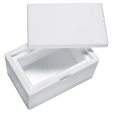 thumbnail of 55x Isolierboxen mit Deckel aus Styropor EPS 260 x 170 x 150 mm 1,7 Liter