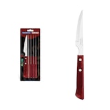 thumbnail of Tramontina coltelli bistecca Churrasco acciaio inox marrone Set 6 Pezzi 12,5 cm