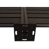 thumbnail of Recinzione per cassonetti in alluminio HWC-K57, elemento di base rivestimento per cassonetti, aspetto legno estensibile 130x110x6cm ~ antracite