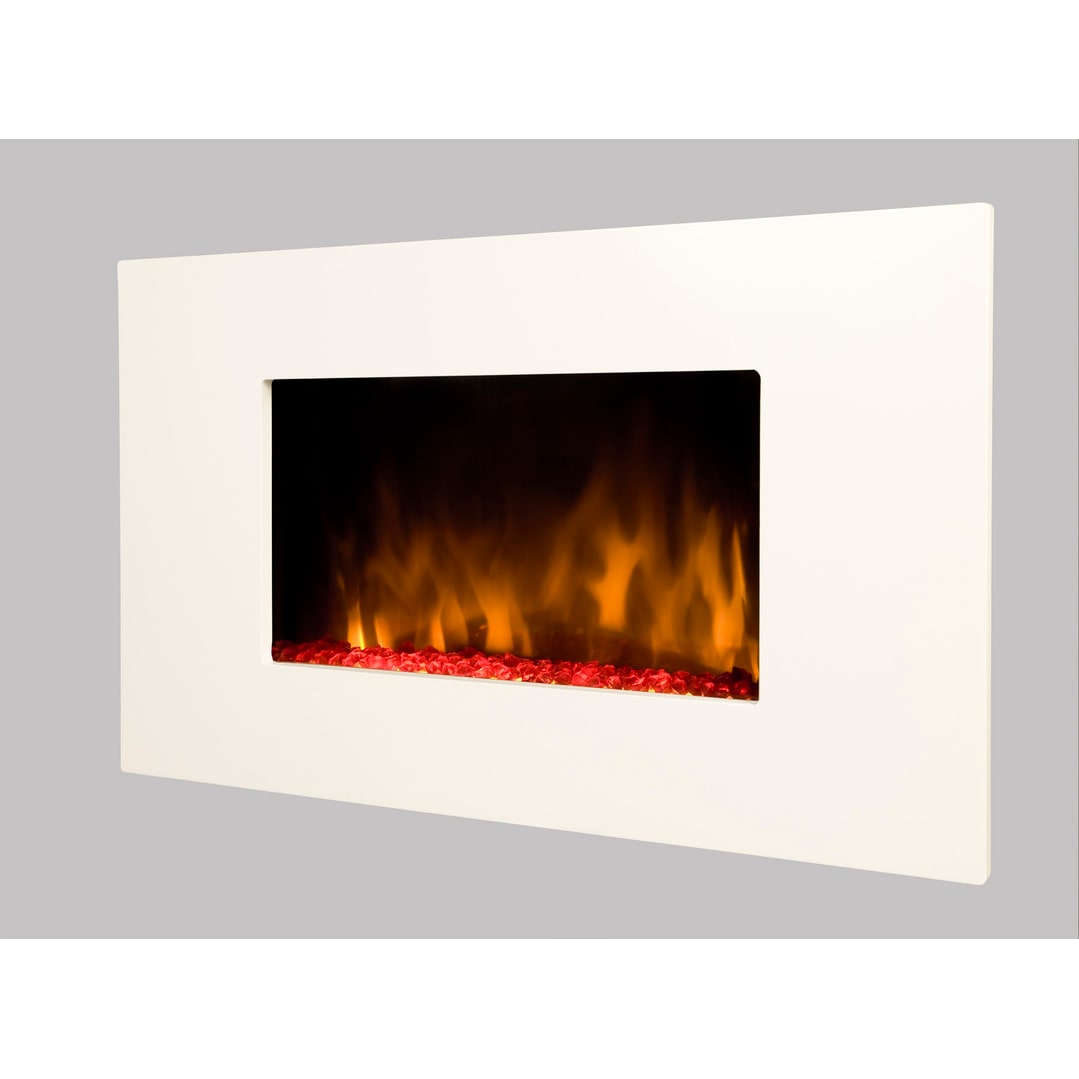 Chemin'Arte Elektrischer Wandkamin White Loft 90 cm mit LED-Flammeneffekt - 085