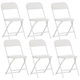 thumbnail of 6 stuks Stevige Klapstoelen van Kunststof max 120 kg - Wit