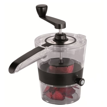 GEFU Spiralfix Schneidemaschine Manuell Schwarz, Transparent Edelstahl