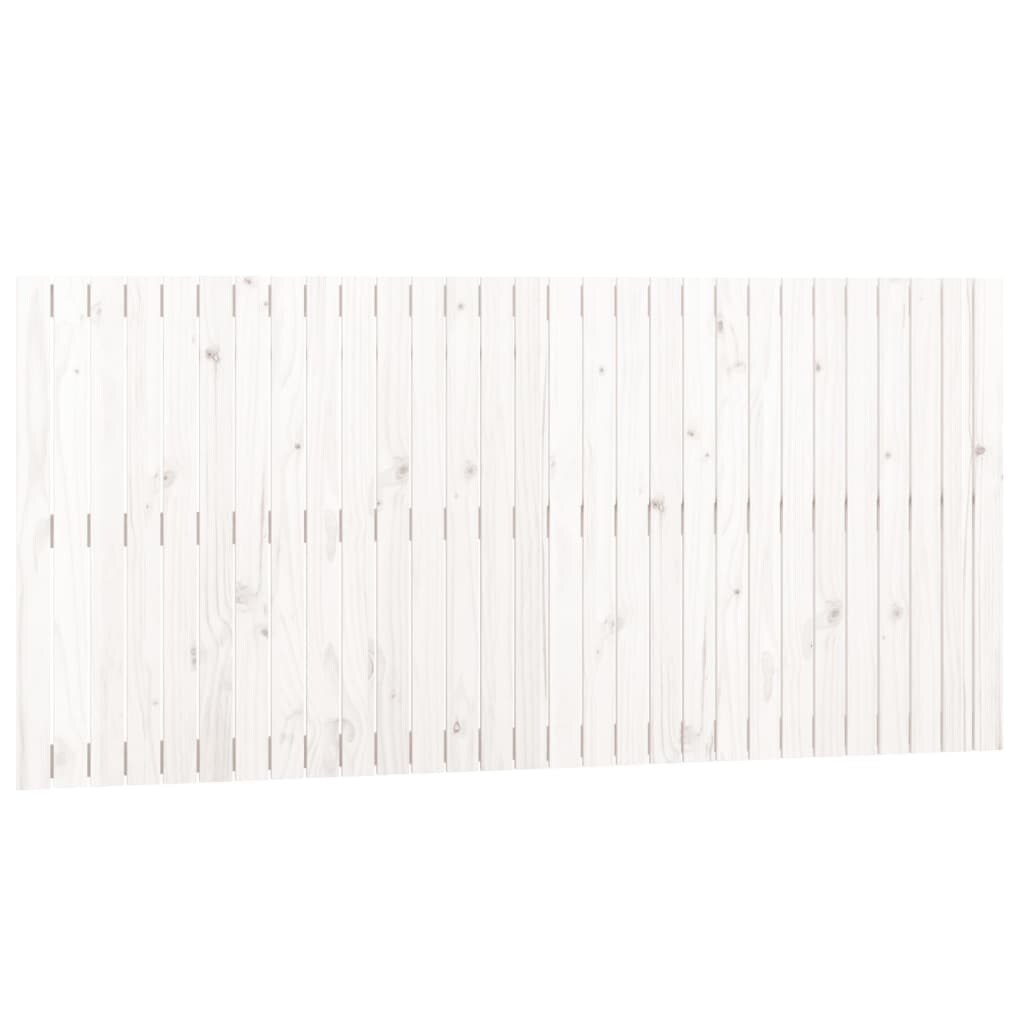 Décoshop26 - Tête de lit accessoire couchage chambre à coucher meuble murale style palette 185 x 3 x 90 cm bois massif blanc TDL0202700