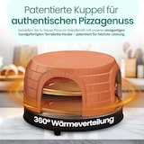 thumbnail of Emerio Pizzarette Original PO-116124.1 – Pizzaofen für 8 Personen – Handgefertigte Terrakotta-Kuppel – 1500W – Mini-Pizza