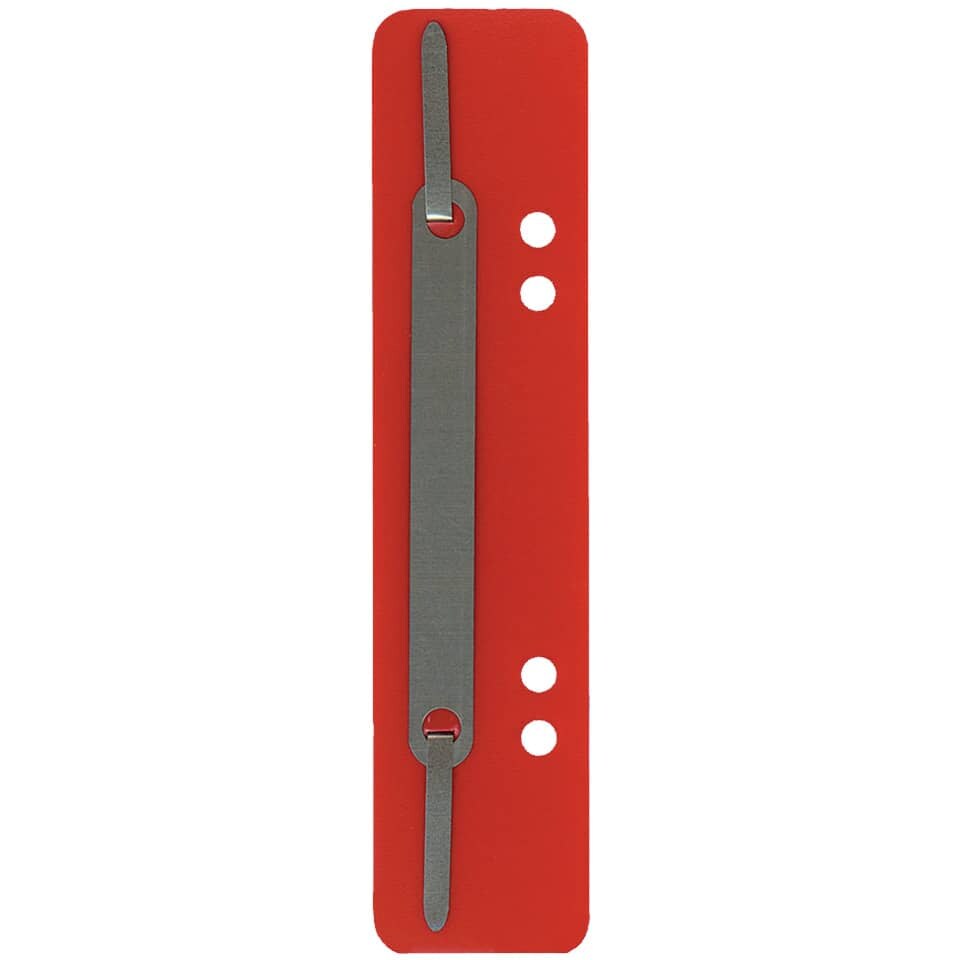 Heftstreifen Metall, 34x150mm, 25 Stück, rot Q-CONNECT 1012500310