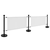 thumbnail of MobeventPro Pancarta blanca para separadores de postes - L100 x h69 cm