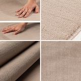thumbnail of CarpetSale24 Teppich Wohnzimmer Einfarbig Beige 200 cm Rund - Waschbar Rutschfest Kurzflor Extra Weich für Wohnzimmer Schlafzimmer Jugendzimmer