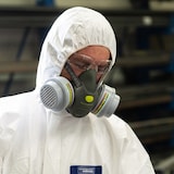 thumbnail of Coverguard - Demi-masque respiratoire à baïonnette TPE ETNA Gris / Vert Taille Unique