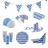 thumbnail of HEKU 1 Stück Papier-Tischdecke Rolle, praktische Festzeltdeko für Wiesn & Bayrische Feste - Flexibel zuschnittbar, stilvoll & umweltfreundlich