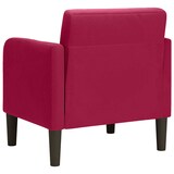 thumbnail of vidaXL Fauteuil met armleuningen 54 cm fluweelrood wijnrood