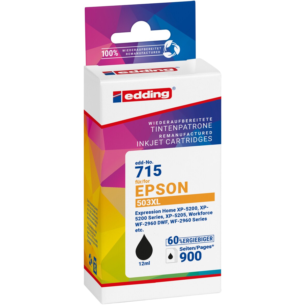 Tintenpatrone 18-715 wie Epson 503XL schwarz