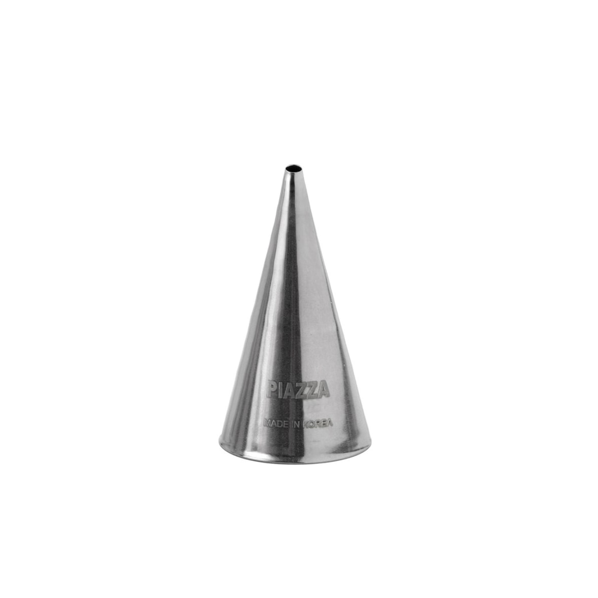 Decoratiespuitmondjes/spuitmondjes van roestvrij staal met ronde opening van 2 mm, set van 2