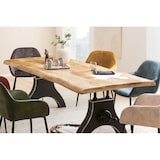 thumbnail of SIT Möbel Mango-Esstisch mit Baumkante | Platte 56 mm natur | A-Gestell Metall schwarz | B 200 x T 100 cm H 74 cm | 16008-11 | Serie TABLES & CO